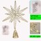 Christmas Tree Star Decorations, 13inches Metal Hollow Design, 20 LED Lights,Sparkling Tree Toppers Christmas Decorations Light up Your Christmas, Star Tree Topper Decorations for Home Holiday Party